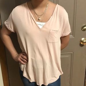 ⭐️4/$25 Gap Short Sleeved Pale Pink Top (M)